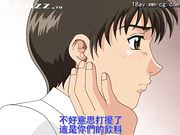 卡通动漫-淫魔对着自己的女神打飞机还想强奸她