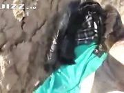 彩红丝袜小女友户外翘起屁股超级骚 扭动娇躯等我操