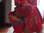 《台北1001》与美籍男友性爱私拍流出 中国红旗袍无套内射流精