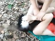 野外被三汉子车轮干