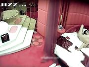 情趣酒店水滴摄像头监控偷拍很会玩的眼镜情侣各种姿势有点重温玉蒲团的感觉