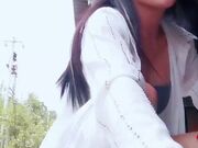 渣女勾引路人打野战舔逼口交后入骚逼和菊花