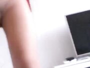 PANSI丰满大美女模特思瑞穿着性感肉丝丝袜翻来覆去挑逗网友 性感大口红露脸