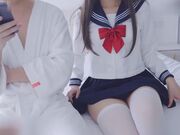 白丝水手服少女独有的软软的身体 每次穿白丝JK水手服 都被狠狠地无套爆操