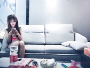 约高端网红外围妹 换上学生情趣装 埋头口交舔屌 腰细大屁股沙发上操