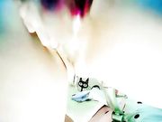 非主流蓝头发的大奶子女主播