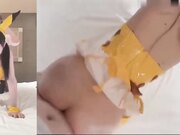 可爱皮卡丘Coser被处男后入猛操内射