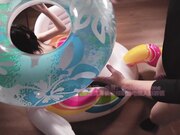 撸管搭档你也是喜欢这独角兽吗你小时候游泳的时候骑在它身上