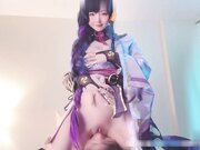 cos雷电将军 逆天小脸美颜内射白虎粉穴