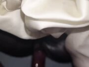 马油开档丝袜配上精油爽到飞
