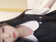 白虎一线天 超萌爆乳萝莉 网袜全裸自慰骑乘