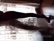 女神红衣黑丝开裆被内射 不停叫老公射我