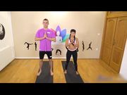 妹子跟自己的瑜伽教练激情做爱