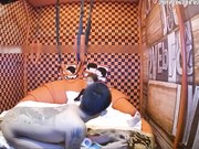 主题酒店偷拍-纹身哥和女友可爱漂亮的女闺蜜偷情,玩了个新花招吊起来操,搞的美女受不了