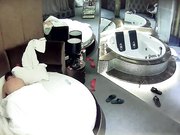 情趣酒店豪华套房TP国企领导秃顶大叔与小情人造爱没整好内射了小情人不愿意了对白精彩