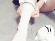 最新2018极品爆乳女神私人玩物之白袜高校装的爆乳女神 制服诱惑 豪乳美腿 高清私拍63P 高清720P完整版