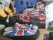 特色酒店伦敦主题房TP大屁股丰满女友貌似很饥渴没有得到满足要自摸