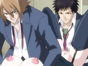 (18禁アニメ) [ちちのや] 爆乳BOMB ♯3 女教師 若槻理沙 男子トイレは危険がいっぱい。