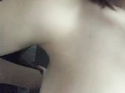 大波混血美女楼道内露出自摸挑逗与大屌男打奶炮饥渴淫叫