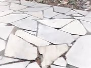 性感漂亮美女公园散步时被冒充导演的猥琐男哄骗在路边简单操完后又带回住所啪啪啪