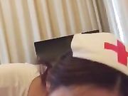 护士服的小骚妹跟土豪做爱前戏