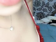 新人萌妹子双人秀大姨妈还没走只能口交