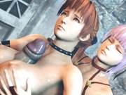 【死或生霞和绫音公主的奴隶地狱】两女神与魔界恶魔群体盛宴