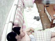 骚女电视边放A片边自慰拉着老公来操自己