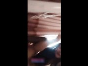 性感大美女妍馨黑絲情趣露臉道具自慰噴液