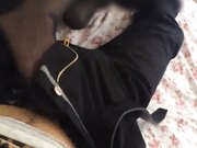 高清无水印大屌哥花了500块雇个漂亮大学生穿著黑丝打灰机