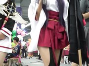 cosplay女生被偷拍
