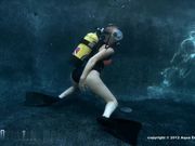 水下做爱 (6) 这次就牛逼了 氧气瓶都用上了 计划在下面不起来了么？