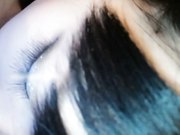 湿润的粉嫩美穴和包皮小帅哥互舔