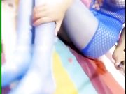 网红主播玉儿原创 极品身材蓝丝诱惑