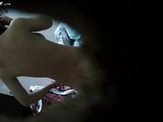 隔壁合租小情侣家中打炮动静大 全程都被我拍下来 女的奶子好小