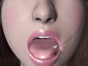 完美模型的诱人爆乳少女，眼中含泪楚楚动人