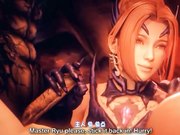 《女忍2落入圣殿的处女》 色欲魔兽降临东京爆虐巨乳美女