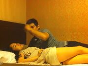 帅哥靓妹露脸从脱衣调情到做爱全过程 女友身材真好模特级别的屁股翘起好高