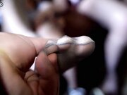 伪娘乔晶晶坐在波兰大奶人妖的鸡鸡上 快速抽插爽的高潮呻吟不断