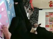 疫情严重白肤肥臀丰满少妇家中接客中年大叔戴着口罩啪啪