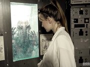 【神鬼猎奇】漂亮美乳女研究员误放章鱼怪猛男 被章鱼怪暴力强操干到虚脱