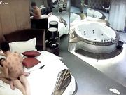 情趣酒店豪华套房360水滴摄像头偷拍情侣开房啪啪