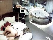 情趣酒店豪华套房360水滴摄像头偷拍情侣开房啪啪