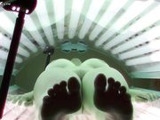 巨乳大波妹 定制高端设备日光浴被偷拍 身材真的好